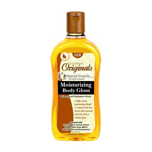 Ultimate Originals Moist Body Gloss 12 Ounce 354ml - Pack of 3