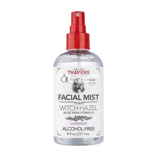 THAYERS Alcohol-Free Witch Hazel Facial Mist Toner with Aloe Vera and Lavender 8 Fl Oz