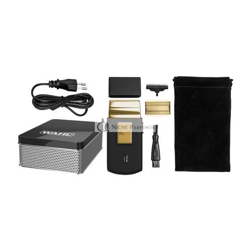 Wahl Travel Shaver Gold Edition Cordless Rechargeable Electric Razor for Men - Compact and Portable