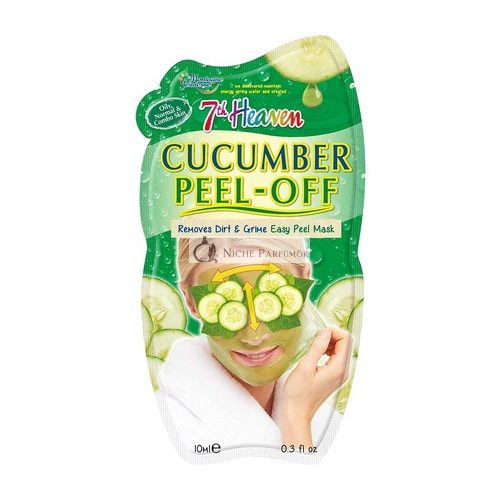 7th Heaven Cucumber Easy Peel-Off Face Mask with Lime and Jasmine for Oily, Normal and Combination Skin 10ml