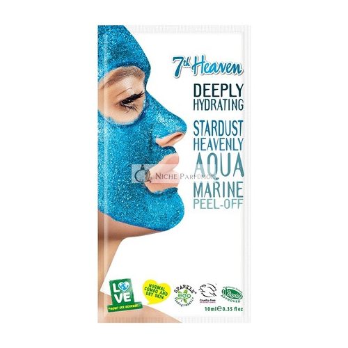 7th Heaven Stardust Heavenly Aquamarine Peel-Off Coconut Clay Face Mask for Clean and Glowing Skin - Ideal for Normal, Combination and Dry Skin