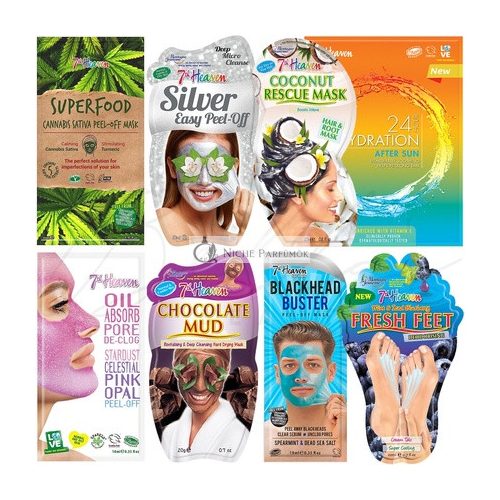 7TH HEAVEN Montagne Jeunesse Face, Hair & Foot Masks for All Skin Types - Choose