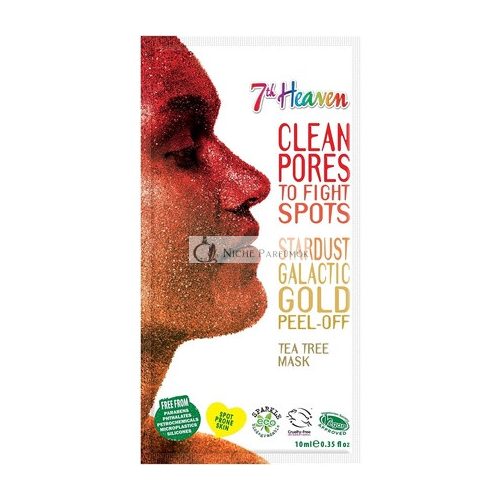 7th Heaven Stardust Galactic Gold Peel-Off Tea Tree Face Mask for Ultra Clean Glowing Skin