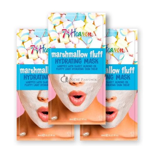 7th Heaven Marshmallow Fluff Face Mask with Sweet Almond Oil and Aloe Vera to Hydrate and Moisturise Skin