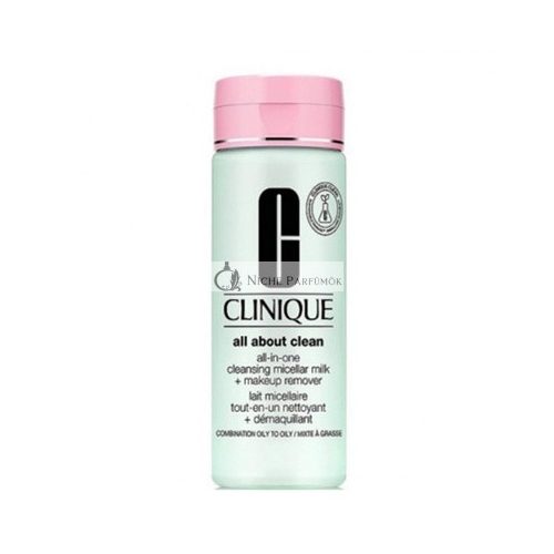 Clinique All About Clean All-In-One Cleansing Micellar Milk and Makeup for Combination to Oily Skin Women 6.7 oz