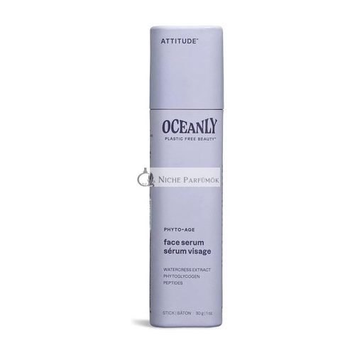 ATTITUDE Oceanly Face Serum Stick EWG Verified Plastic-free Plant and Mineral-Based Ingredients Vegan Skin Care Products PHYTO AGE Unscented 30 grams