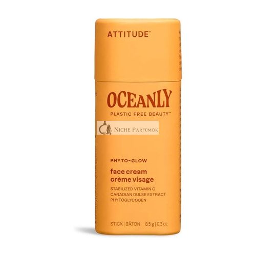 ATTITUDE Oceanly Face Cream Stick EWG Verified Plant and Mineral-Based Ingredients Vegan Skin Care Products PHYTO GLOW Unscented 8.5 grams