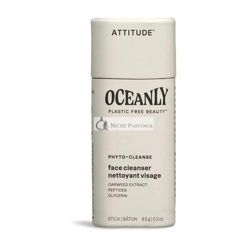 ATTITUDE Oceanly Face Cleanser Stick EWG Verified Plastic-free Plant and Mineral-Based Ingredients Vegan Skin Care Products PHYTO CLEANSE Unscented 8.5 grams