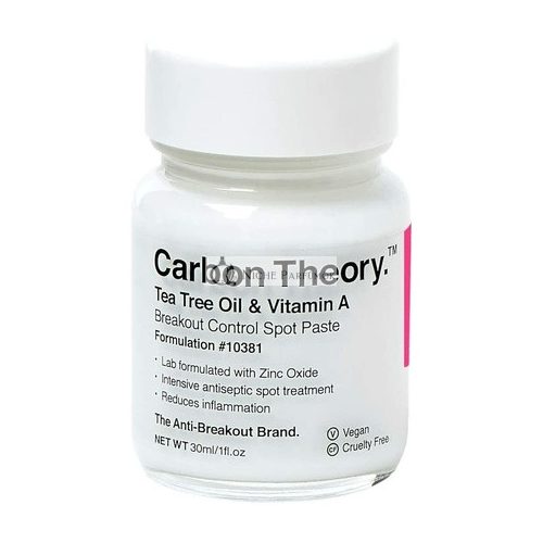 Carbon Theory Tea Tree Oil & Vitamin A Breakout Control 30ml - New