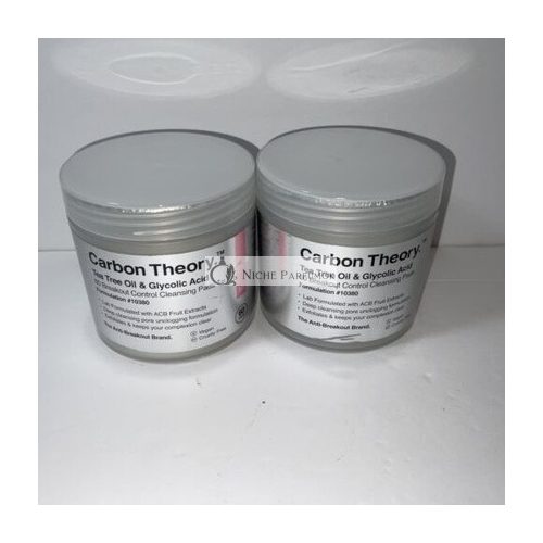 Carbon Theory Tea Tree Oil and Glycolic Acid Breakout Control Cleansing 60 Pads