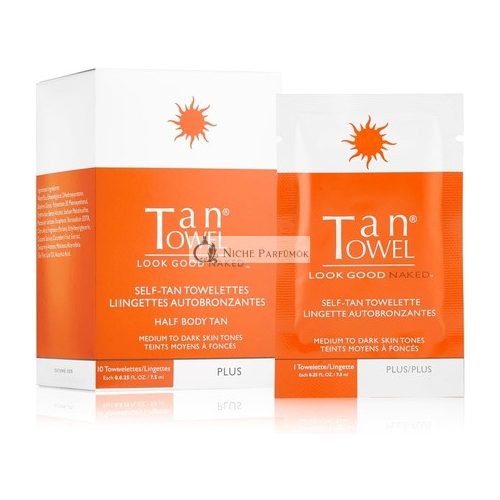 Tantowel Half Body Self-Tan Novelette Plus - Pack of 10