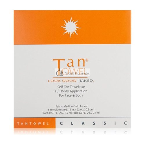 Tantowel Full Body Self-Tan Towelette Classic - Pack of 5