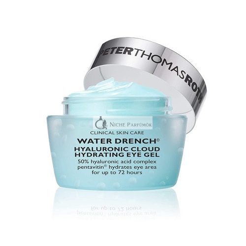 Peter Thomas Roth Water Drench Hyaluronic Cloud Hydrating Eye Gel with Caffeine for Fine Lines Wrinkles Under-Eye Puffiness and Dark Circles