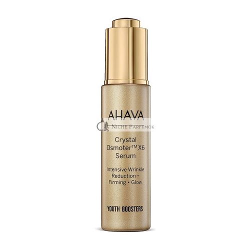 AHAVA Dead Sea Crystal Osmoter X6 Facial Serum Natural Anti-Aging and Wrinkle Reduction for Women 30ml