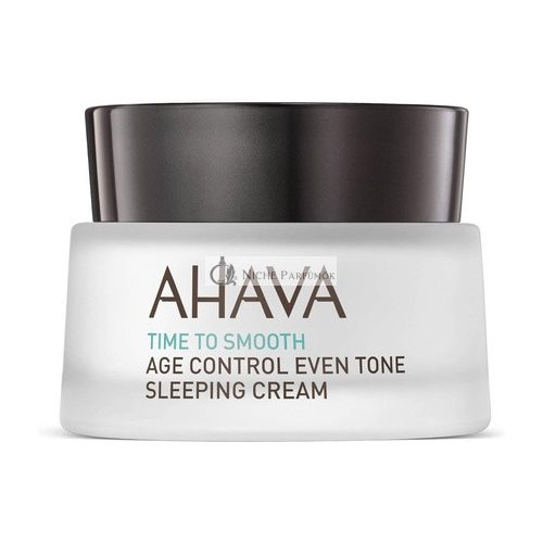 AHAVA Age Control Even Tone Sleeping Cream Nourishing Night Cream with Exclusive Osmoter Niacinamide & Jojoba Oil 1.7 fl.oz