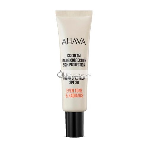 AHAVA CC Cream Color Correction SPF30 Lightweight Formula for Flawless Radiant Skin 30ml