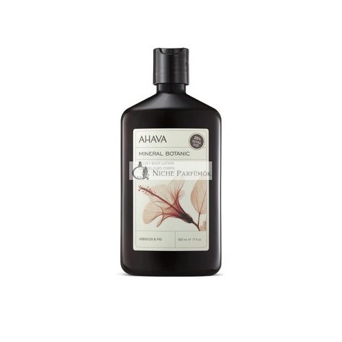 AHAVA Dead Sea Mineral Botanic Velvet Body Lotion Hibiscus & Fig Fruity Floral Green