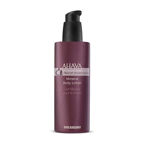 AHAVA Vivid Burgundy Mineral Body Lotion 250ml - Hydrating and Comforting Skin with Dead Sea Minerals