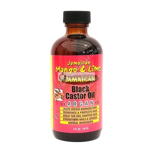 Jamaican Mango & Lime Jamaican Black Castor Oil Argan for Dry, Chapped Skin 4oz