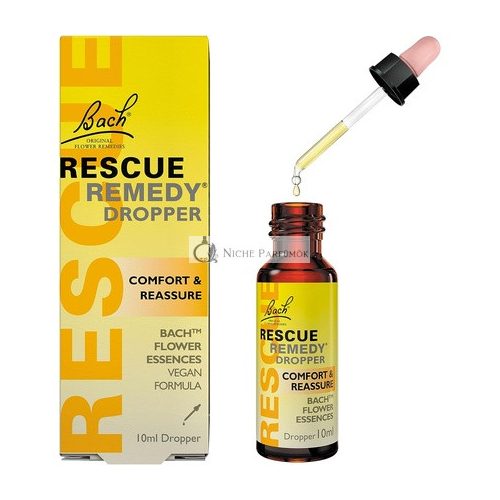 Bach Rescue Remedy Flower Essences Comfort and Calm Emotional Wellness Dropper Bottle 10ml