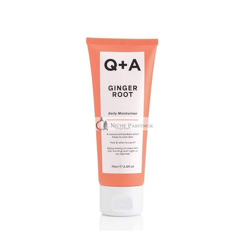 Q+A Ginger Daily Moisturizer with Antioxidants for Face 75ml