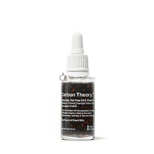 Overnight Detox Serum Charcoal, Tea Tree Oil & Vitamin E Breakout Control 30 ml