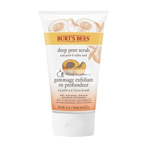 Burt's Bees Peach and Willow Bark Deep Pore Exfoliating Facial Scrub 113.3 grams