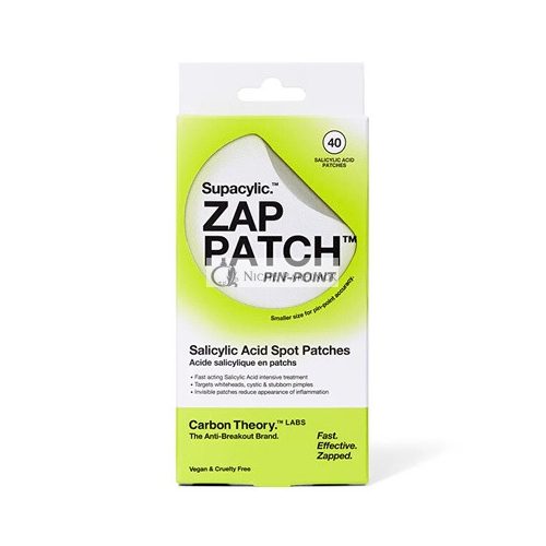 Carbon Theory Supacylic Acne Patches Zap Patch Pin-Point Salicylic Acid Spot Patches - 40 Pieces