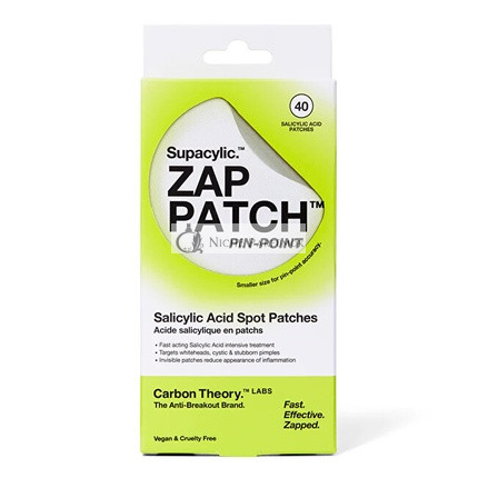 Carbon Theory Supacylic Acne Patches Zap Patch Pin-Point Salicylic Acid Spot Patches - 40 Pieces