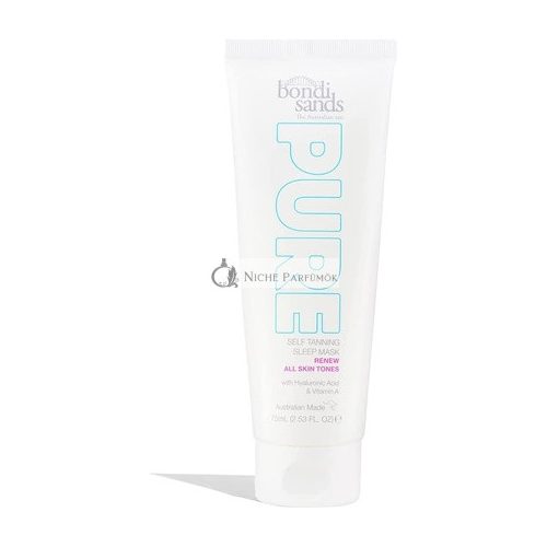 Bondi Sands Pure Self Tanning Sleep Mask Renew with Hyaluronic Acid and Vitamin A 75mL