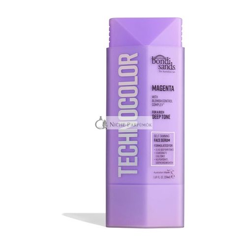 Bondi Sands Technocolor Magenta Self-Tanning Face Serum Easy Application Streak Free 50ml - Enriched with Vitamin C & Chamomile