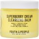 Youth To The People Superberry Dream Cleansing Balm Hyaluronic Acid Face Makeup Remover with Moringa Acai Paraben PEG Free Vegan Clean Skincare 3.4oz