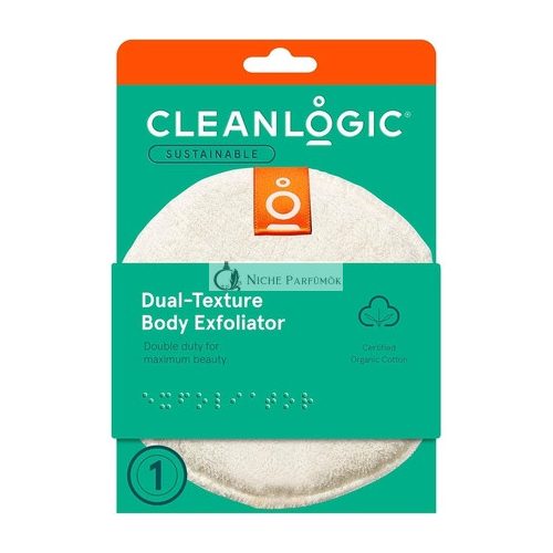 Care by Clean Logic Exfoliating Sponge Dual Texture Natural Body Scrubber