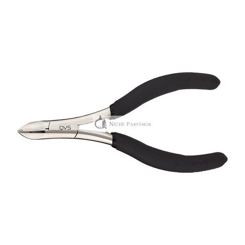 QVS Nail Cuticle Nippers with Rubber Grips for Foot Care, Pedicure and Manicure