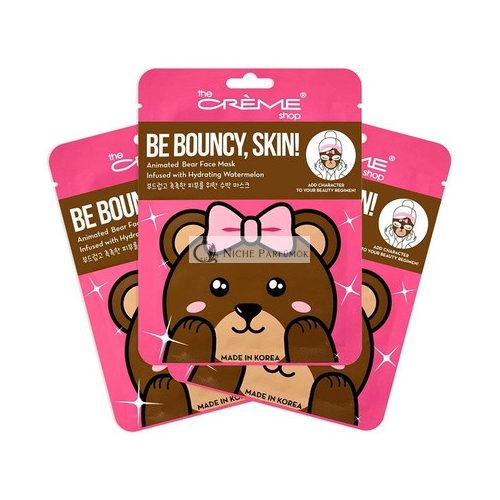 The Crème Shop Animated Miss Bear Hydrating Face Mask with Watermelon