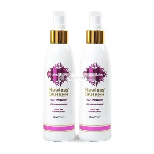 Fake Bake Flawless Darker Self Tan Liquid with Professional Mitt 6oz