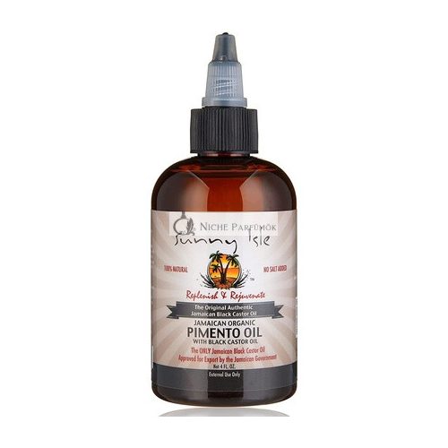 Sunny Isle Jamaican Organic Pimento Oil with Black Castor Oil 4oz