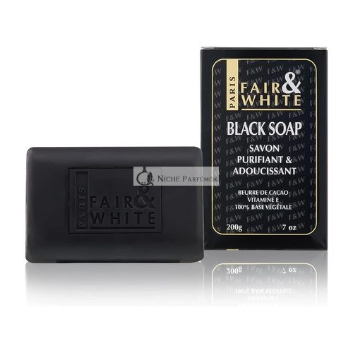 Fair and White Original Cosmetics for Dark Skin Black Soap 200g