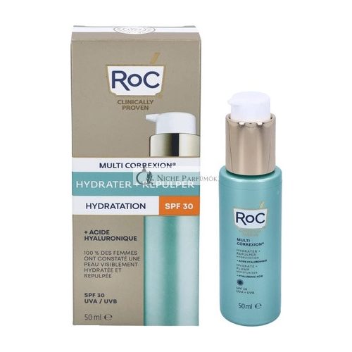 Roc Hydrate Plump Moisturizing Cream With Hyaluronic Acid Spf30 50ml