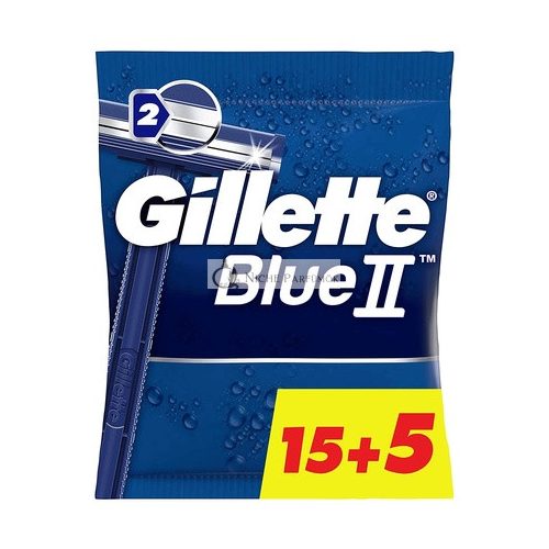 Gillette Disposable Blue II 15 + 5 20 Pieces Blue