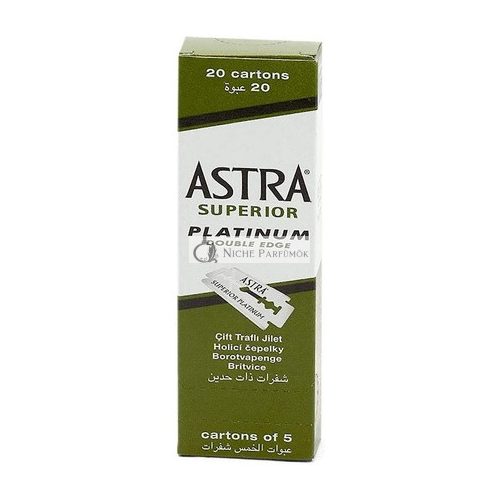 Astra Platinum Double Edge Safety Razor Blades 100 Count