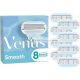 Gillette Venus Smooth Razor Blades for Women Lubrastrip with Botanical Oils - Pack of 8