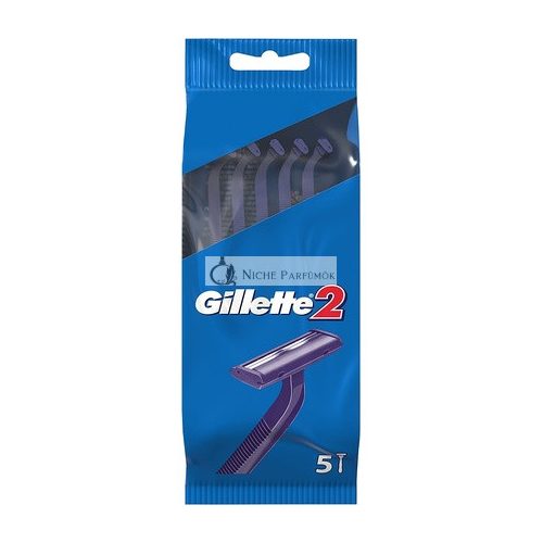 Gillette 2 Men's Disposable Razor 5 Units