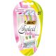 BIC Soleil Bella Colours 4-Blade Lady Razors Pack of 3 Spring Mounted Blades with Pivoting Head for Ultra Smooth Shave