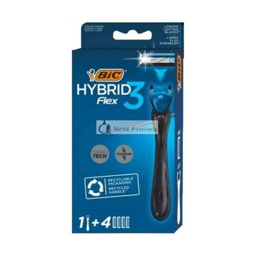 Bic Razor Blades Hybrid 3 Flex Shaving System For Men