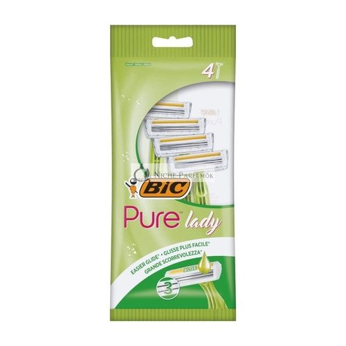 BIC Pure 3 Lady with Aloe Vera Razor - Pack of 4