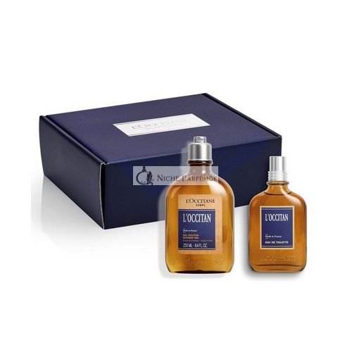 L'Occitane L'Occitan Shower Gel and Eau de Toilette Set - Body and Hair Care - Christmas Gift Set for Men