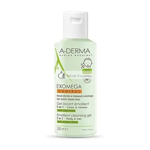 A-DERMA Exomega Control 2in1 Emollient Cleansing Gel 200ml