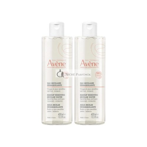 Avene Make-Up Removing Micellar Water Set For Normal And Sensitive Skin - 2 X 400 Ml