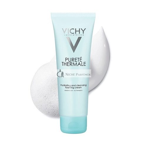 Vichy Pureté Thermale Hydrating Foaming Cream Face Wash with Vitamin B5